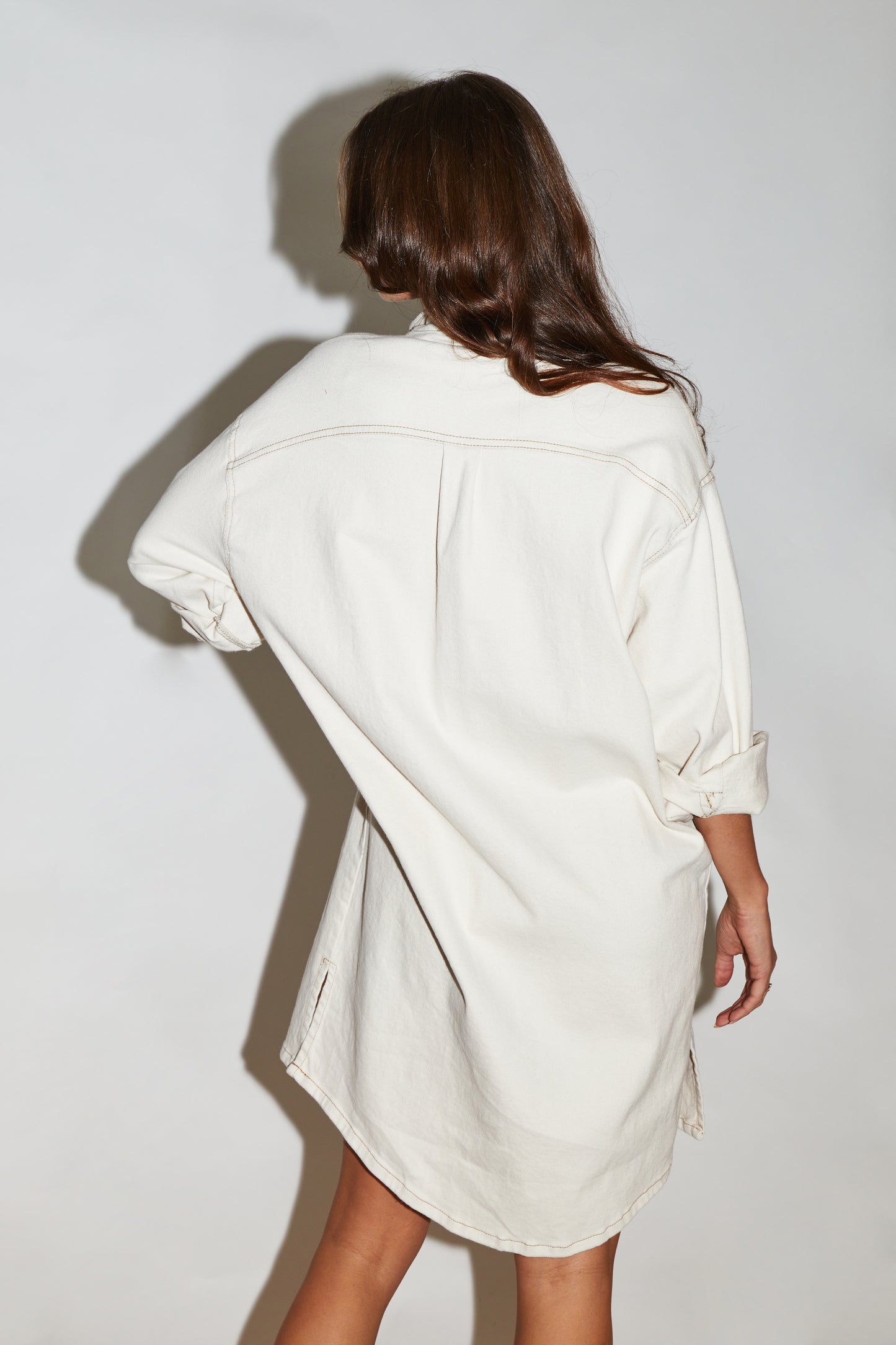 RE/BORN Antwerp Shirt Five denim Offwhite