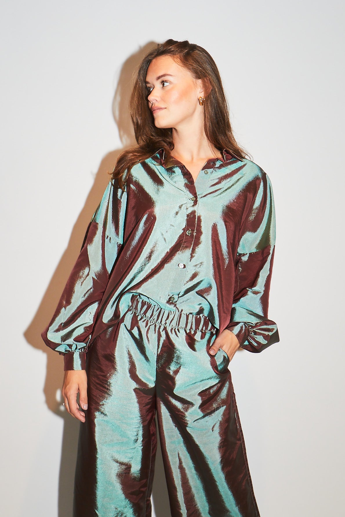 RE/BORN Antwerp Valentina Taffeta trousers