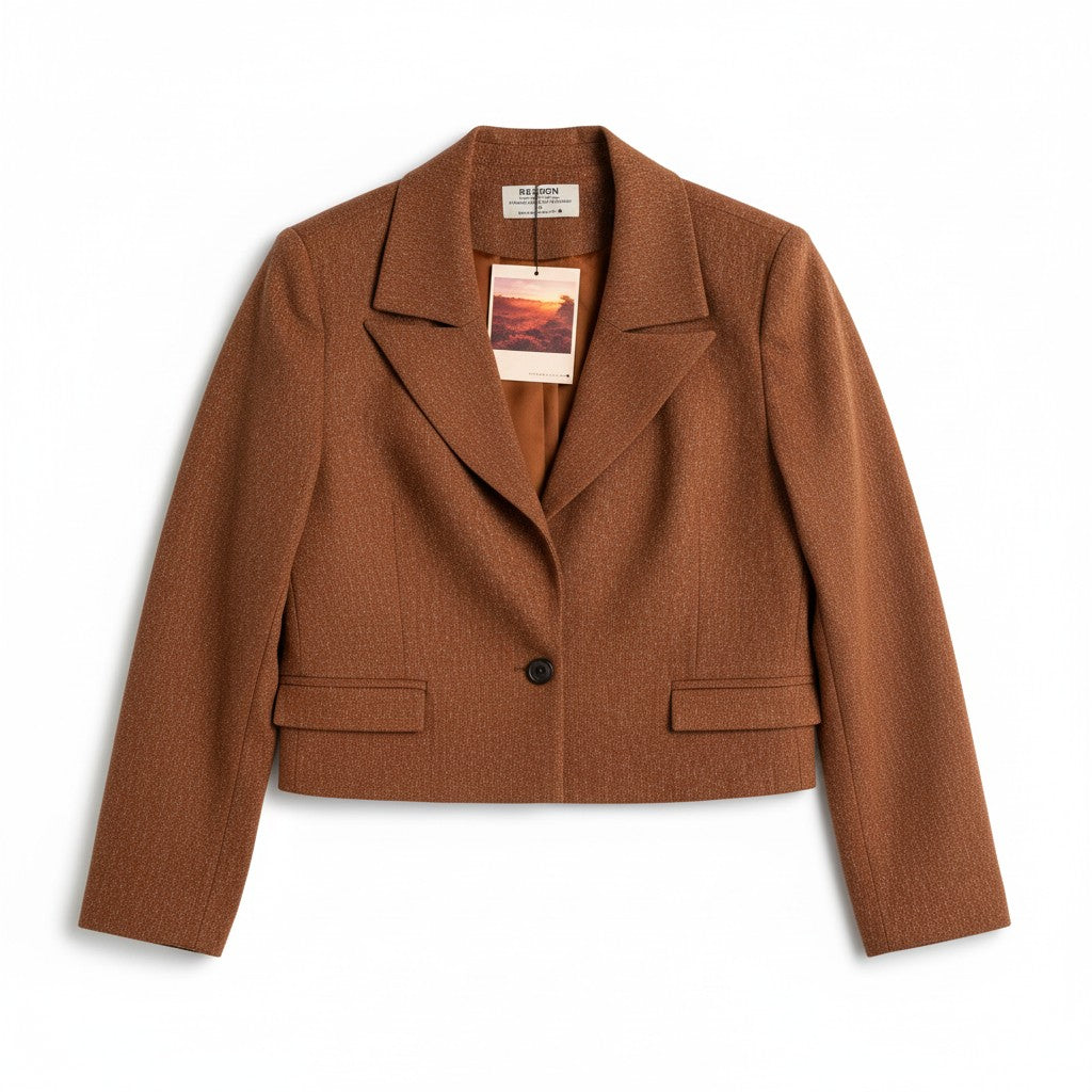 RE/BORN Antwerp Venus vest CARAMEL