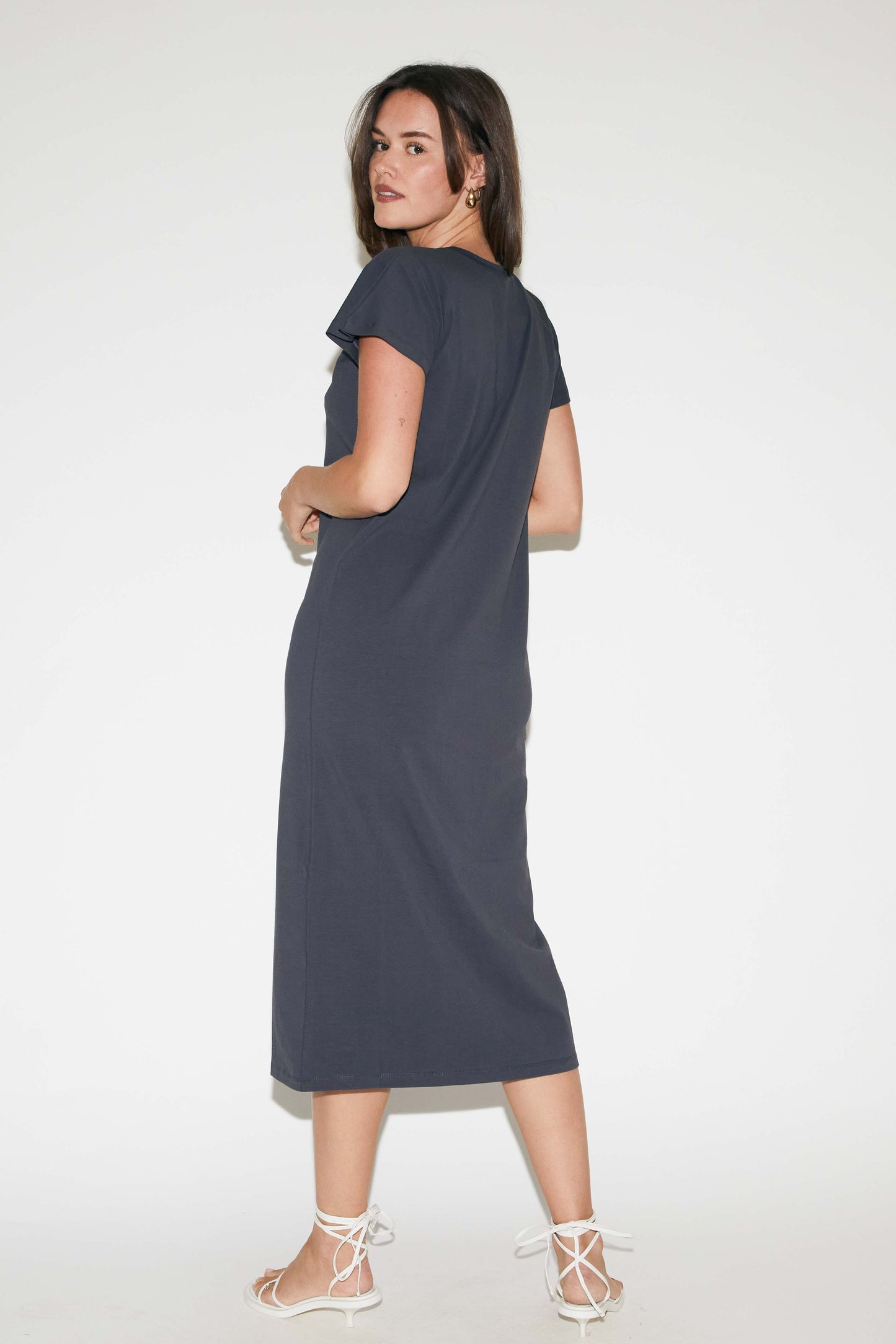 RE/BORN Antwerp Vera dress Offblack