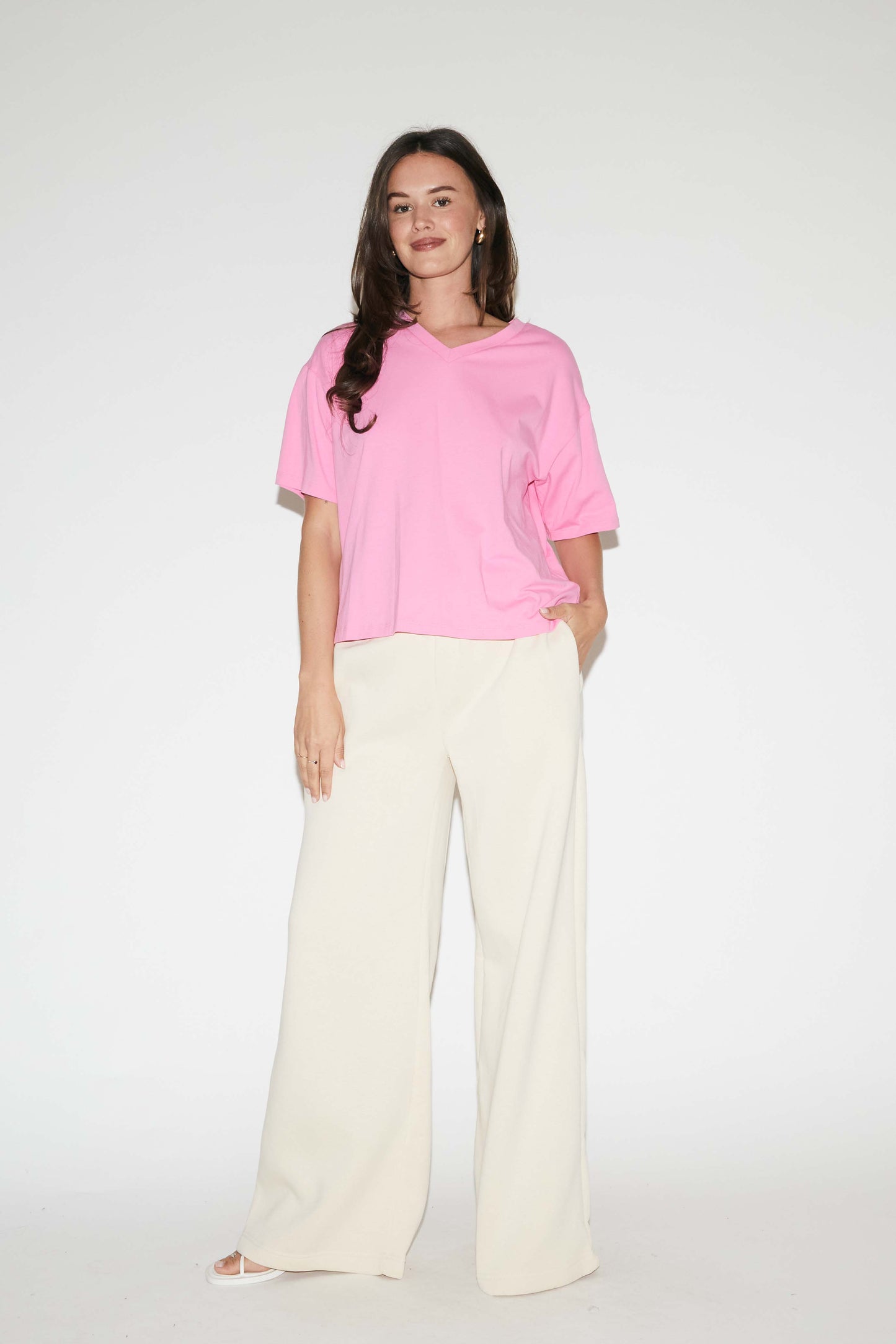 RE/BORN Antwerp Veva t-shirt Candy Pink