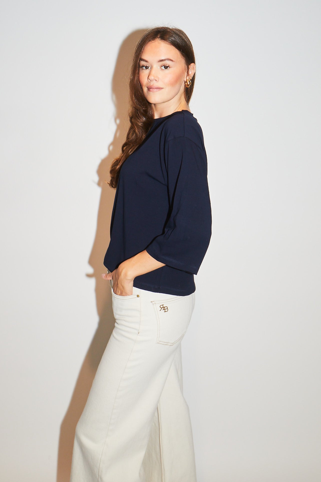 RE/BORN Antwerp Zizi t-shirt Dark Blue