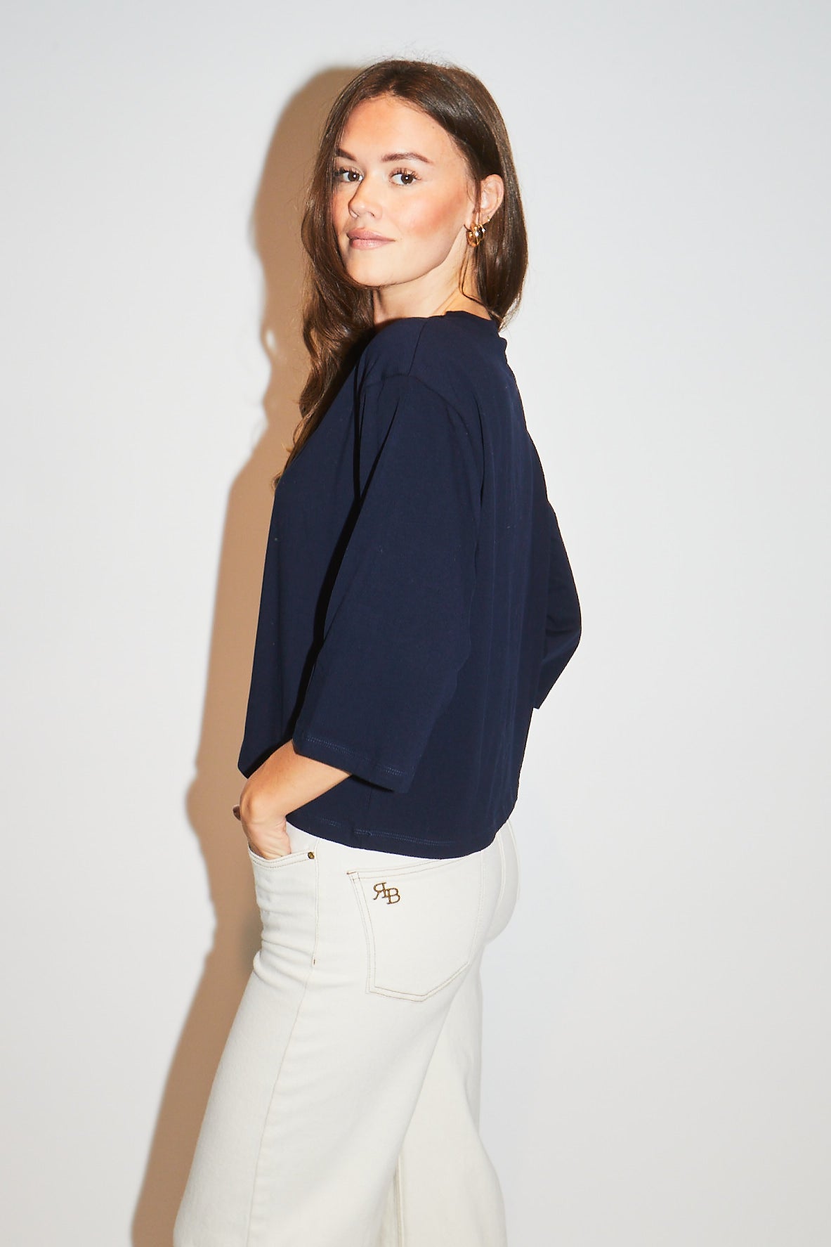 RE/BORN Antwerp Zizi t-shirt Dark Blue