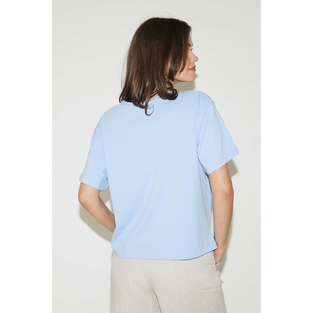 RE/BORN Antwerp Zoe t-shirt Light Blue