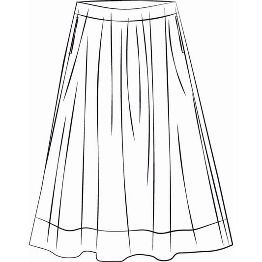 RE/BORN Antwerp Adele Cotton Stripe skirt