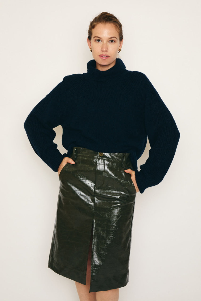 RE/BORN Antwerp Adeline sweater Dark Blue