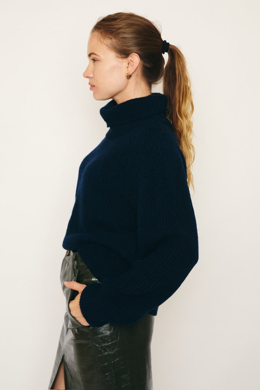 RE/BORN Antwerp Adeline sweater Dark Blue