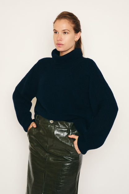 RE/BORN Antwerp Adeline sweater Dark Blue