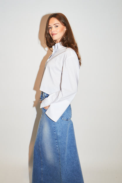 RE/BORN Antwerp Adriana blouse/ top White