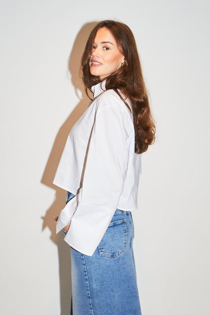 RE/BORN Antwerp Adriana blouse/ top White