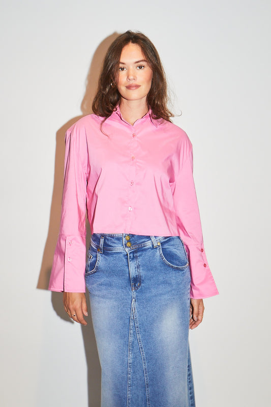 RE/BORN Antwerp Adriana blouse/ top Candy Pink