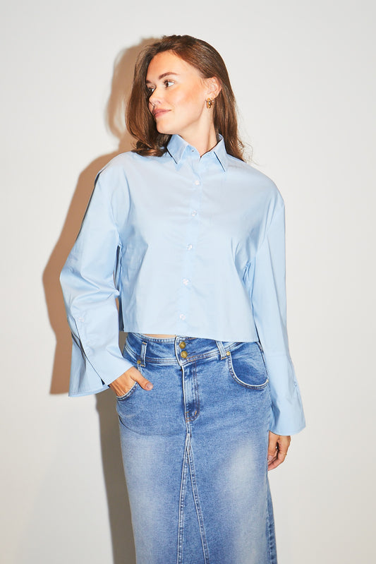 RE/BORN Antwerp Adriana blouse/ top Light Blue