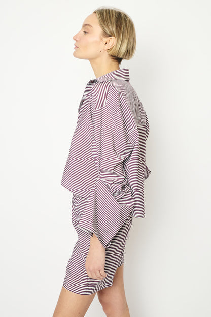 RE/BORN Antwerp Adriana Cotton Stripe shirt