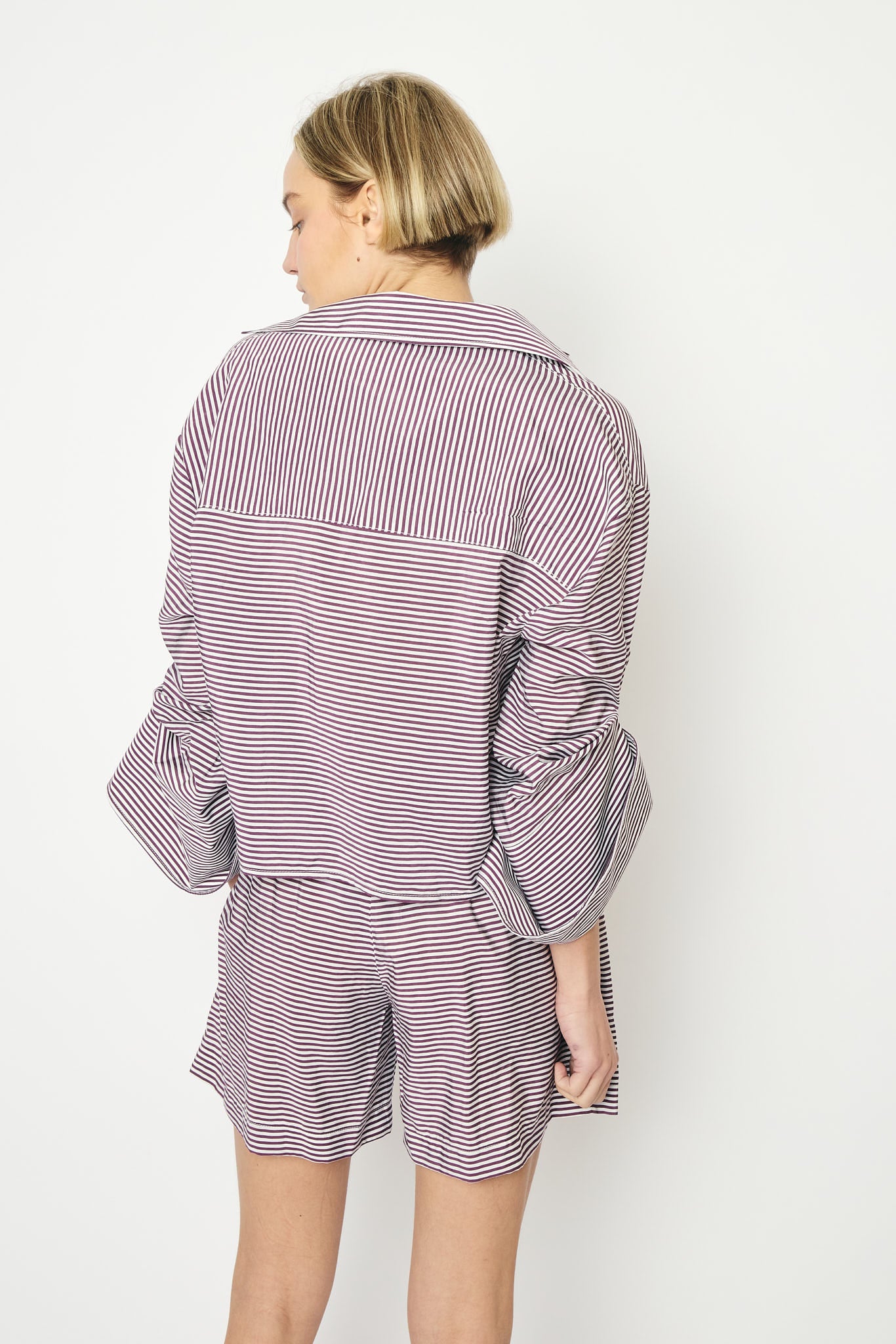 RE/BORN Antwerp Adriana Cotton Stripe shirt