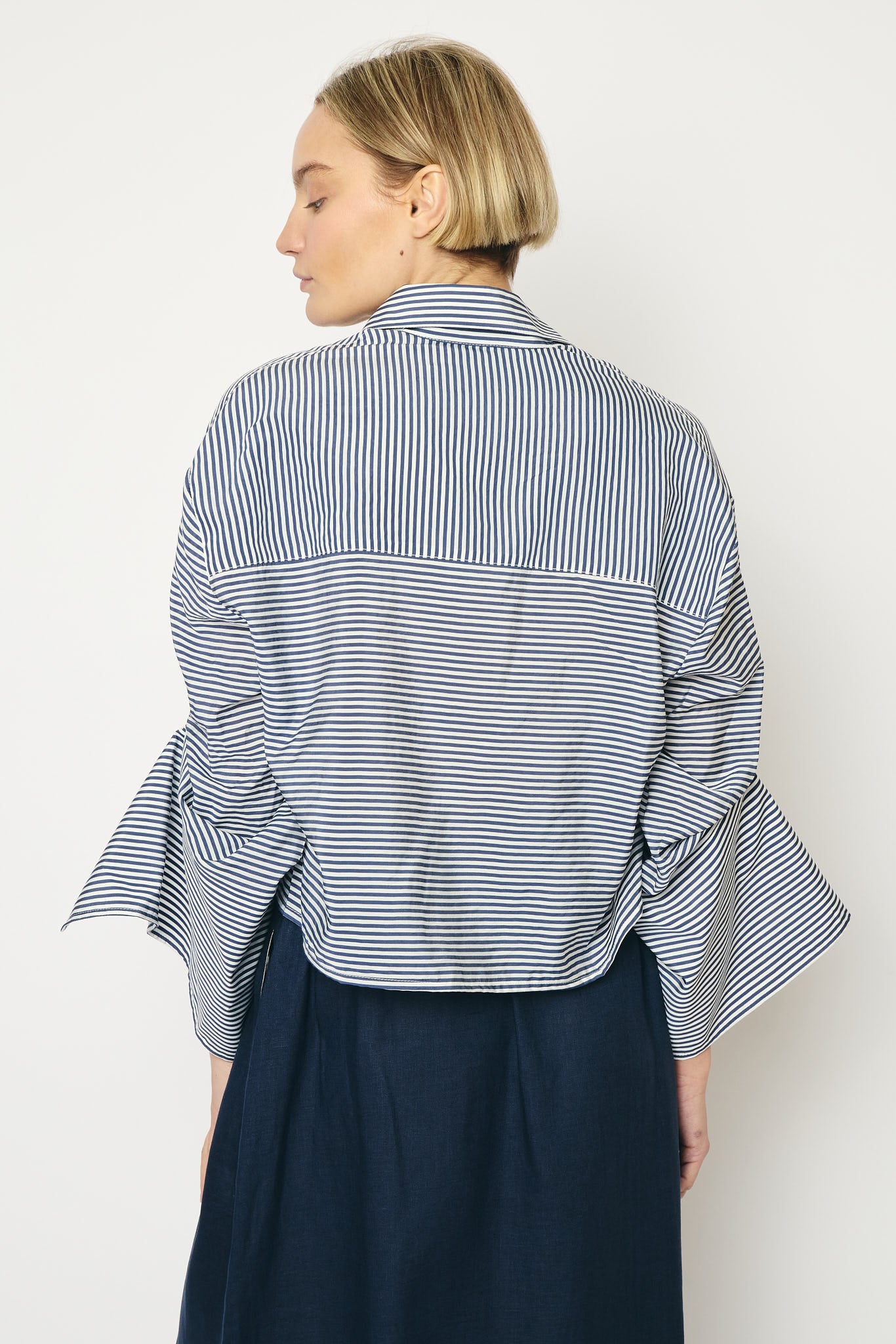 RE/BORN Antwerp Adriana Cotton Stripe shirt