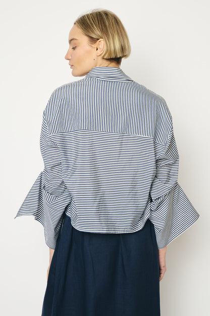 RE/BORN Antwerp Adriana Cotton Stripe shirt