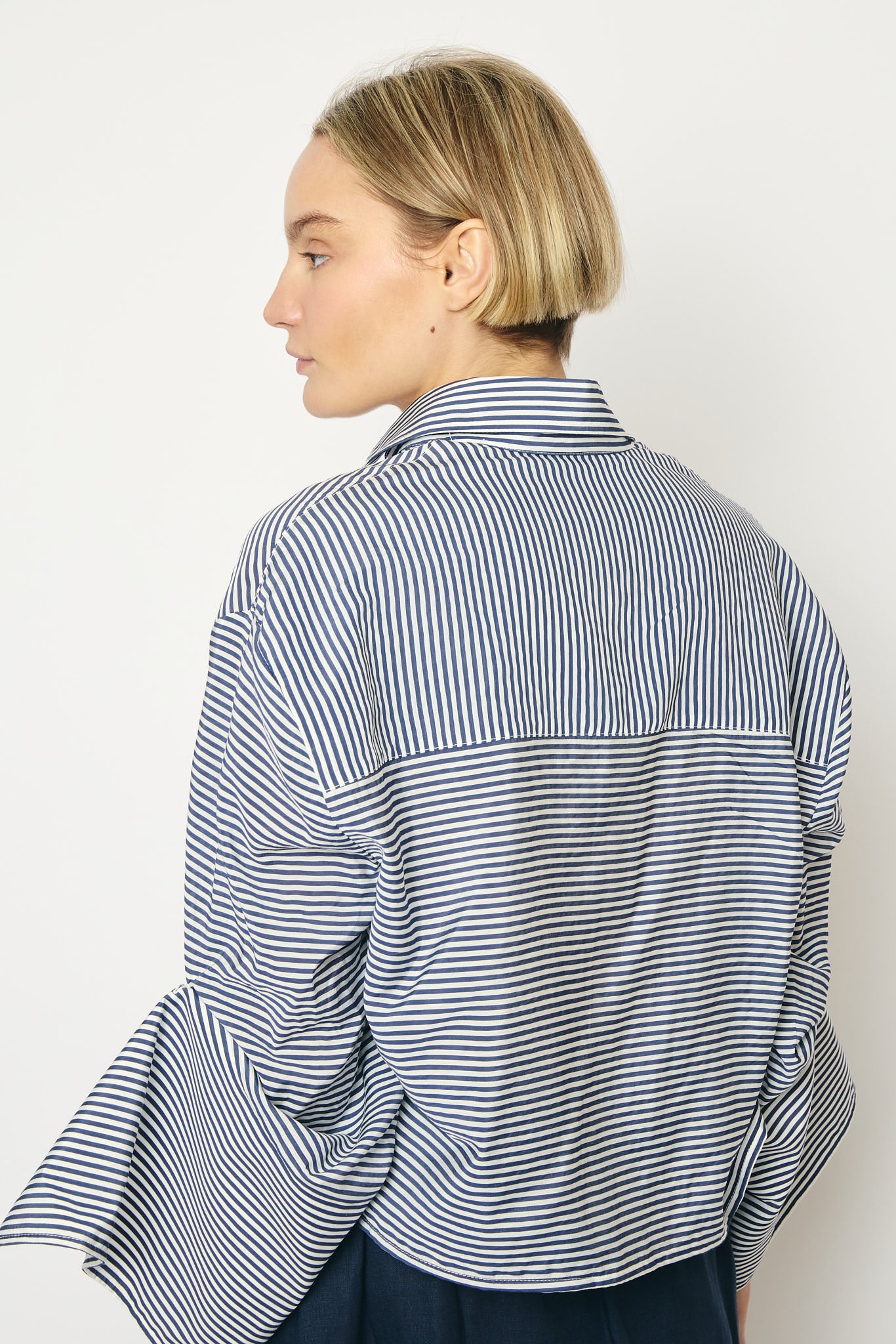RE/BORN Antwerp Adriana Cotton Stripe shirt