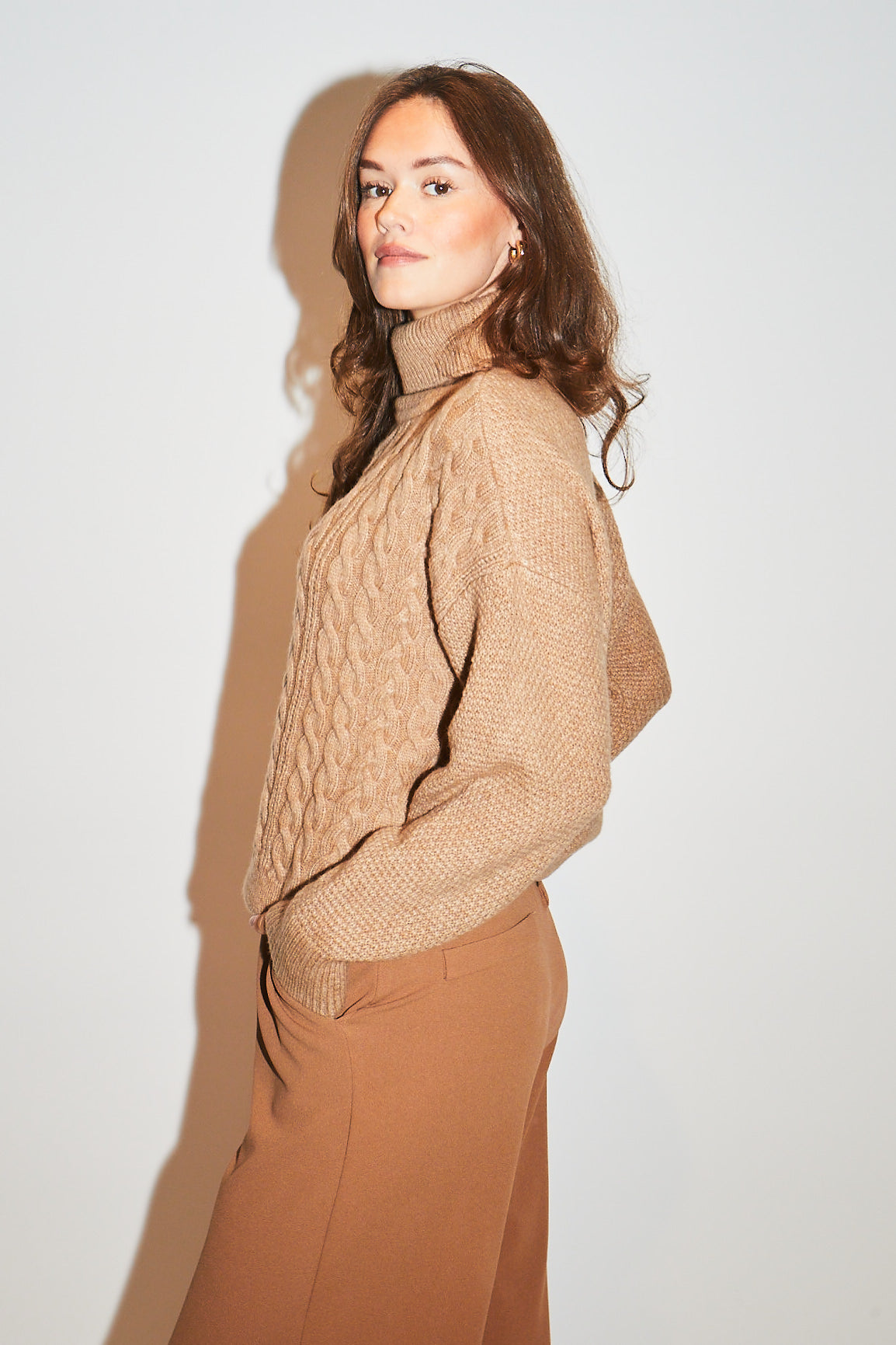 RE/BORN Antwerp Aly sweater Camel