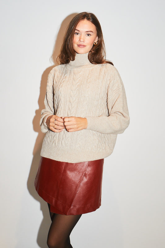 RE/BORN Antwerp Aly sweater Mushroom