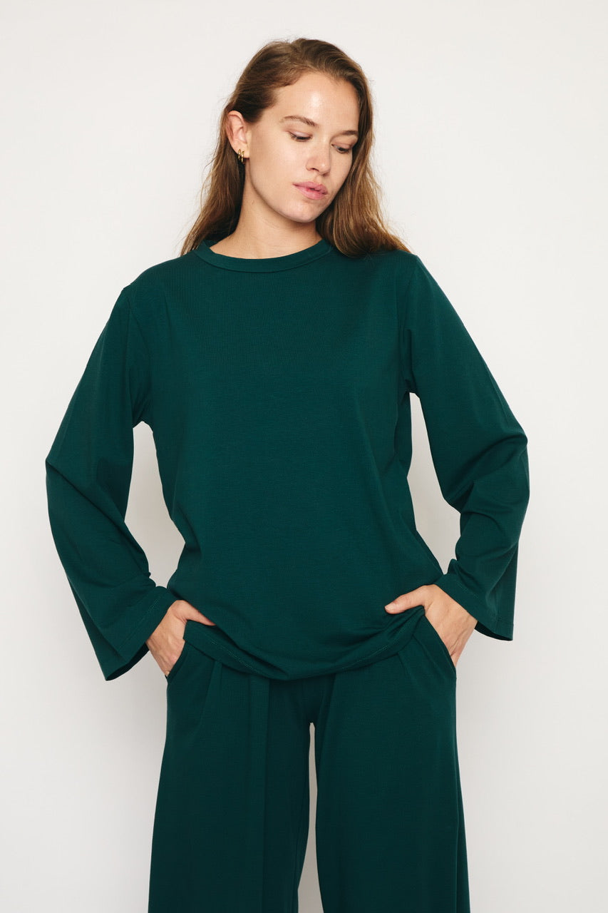 RE/BORN Antwerp Amy t-shirt Forest Green