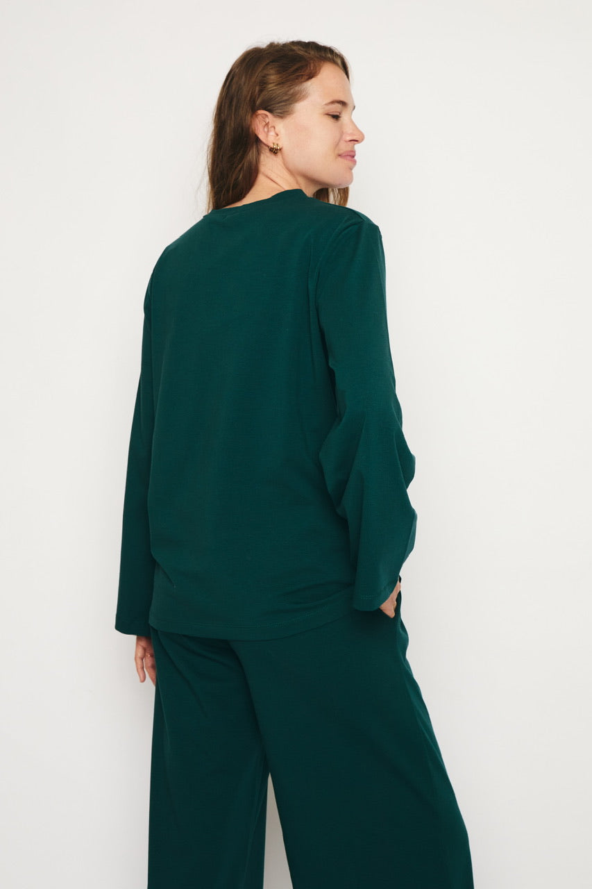 RE/BORN Antwerp Amy t-shirt Forest Green