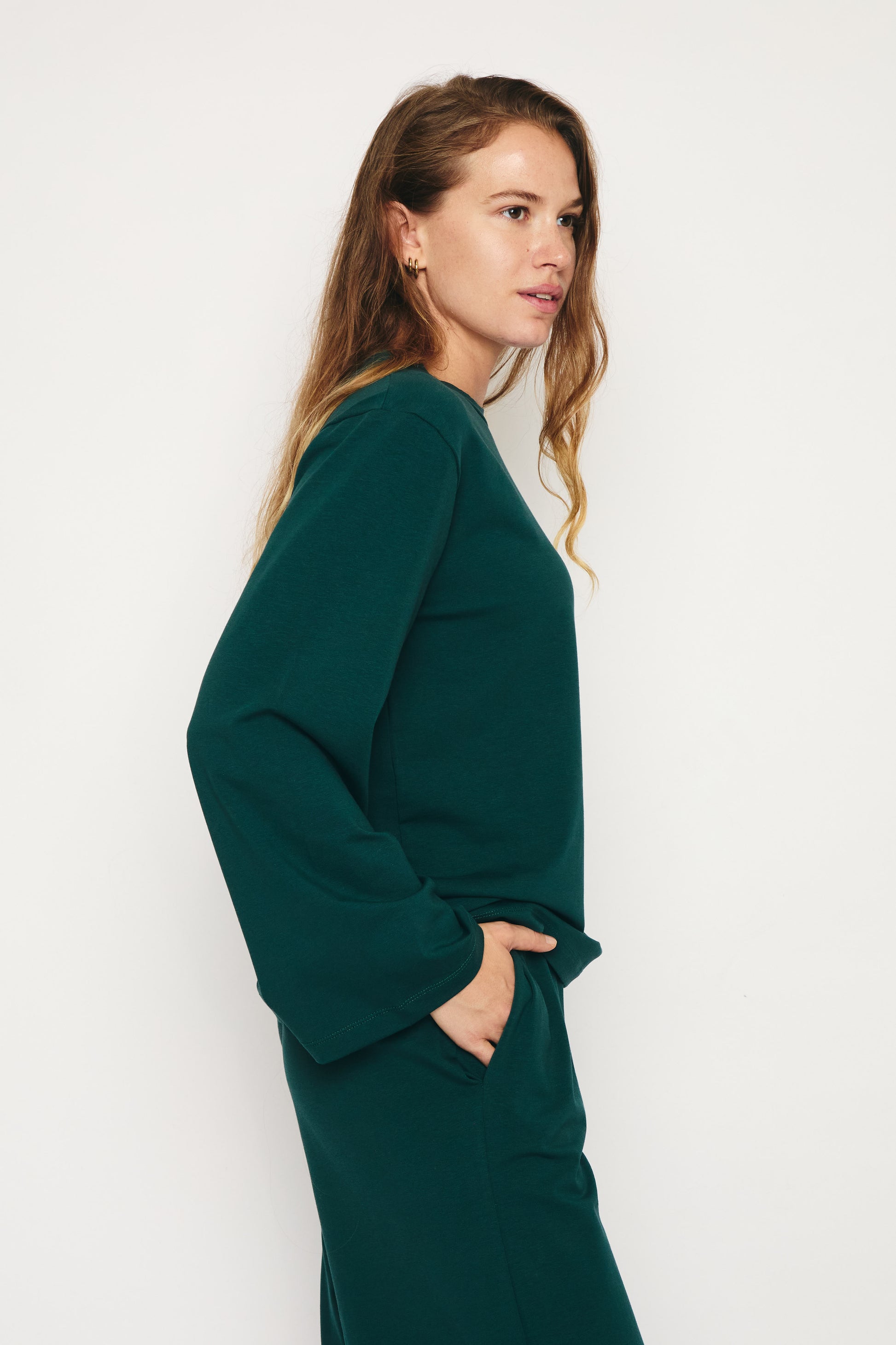 RE/BORN Antwerp Amy t-shirt Forest Green