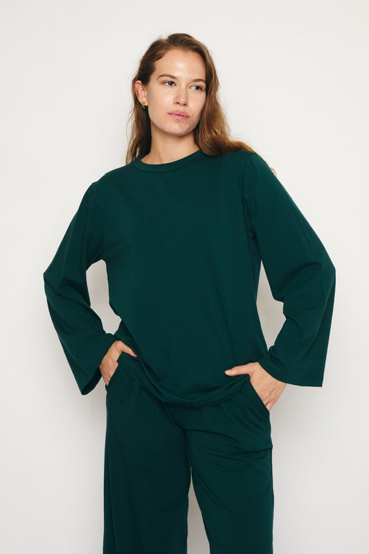 RE/BORN Antwerp Amy t-shirt Forest Green