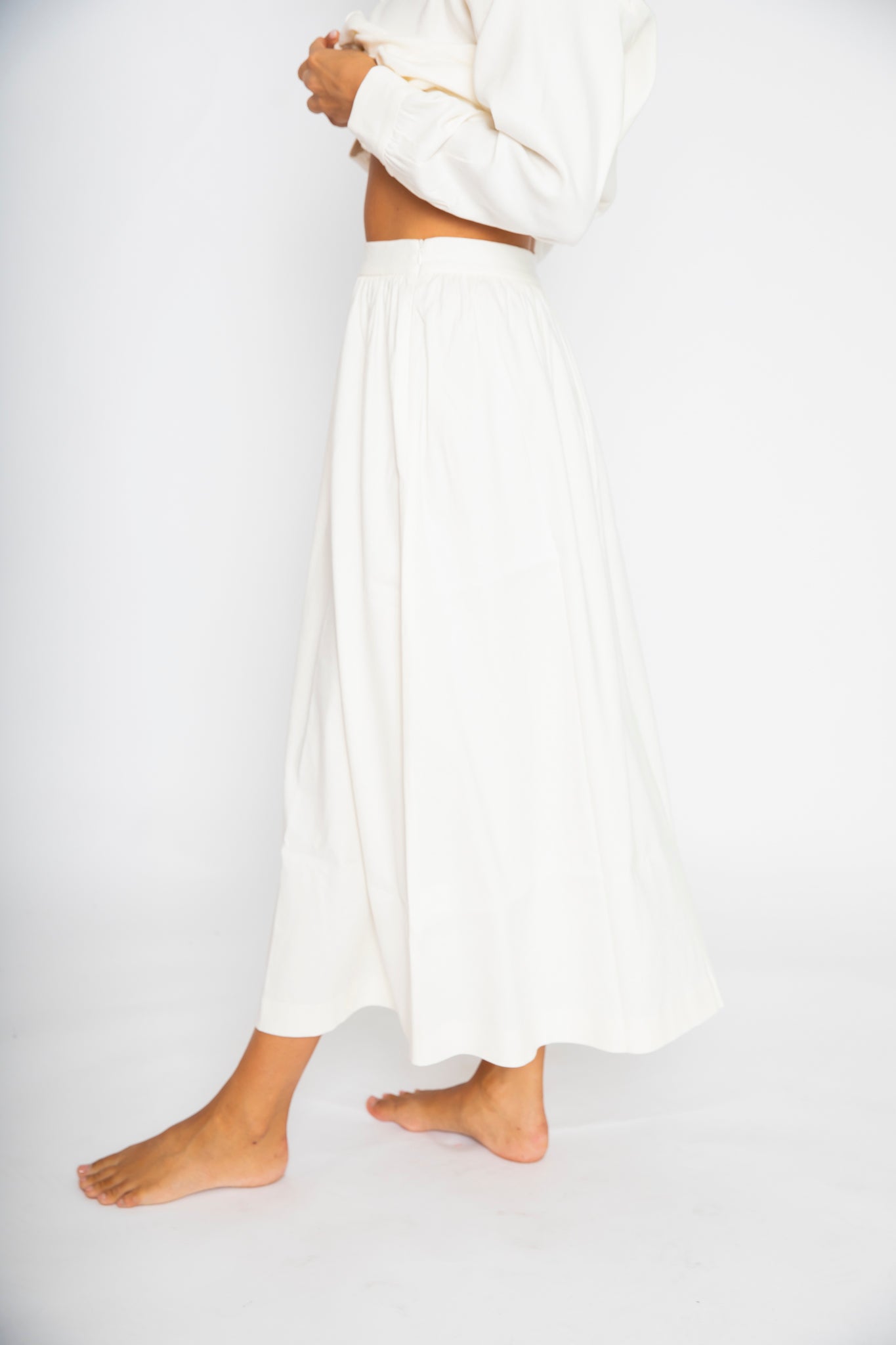 RE/BORN Antwerp Angele skirt Crème