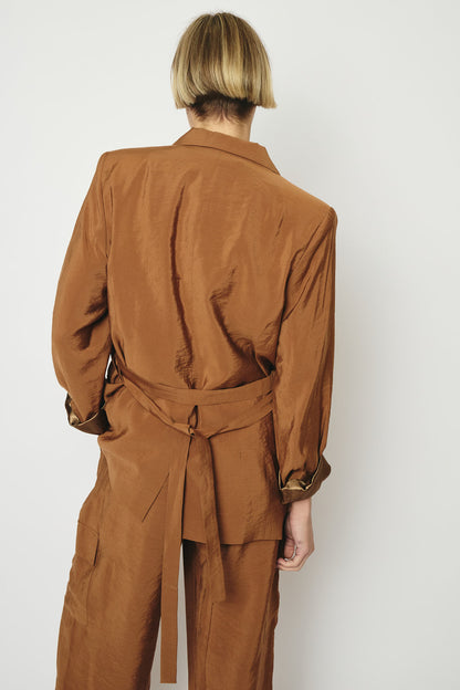 RE/BORN Antwerp Astro Casablanca Cupro jacket Camel