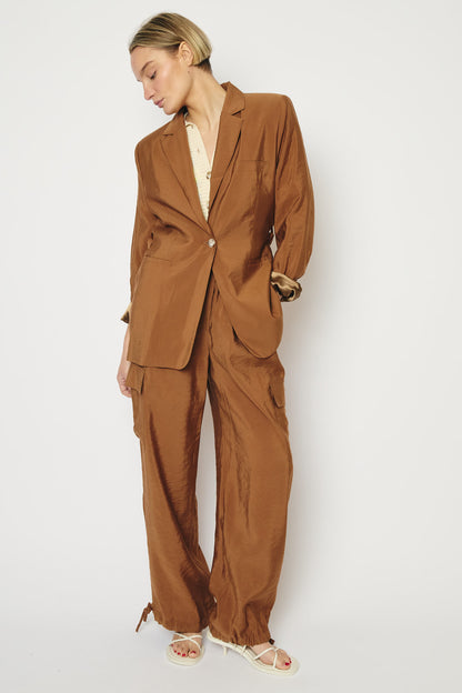 RE/BORN Antwerp Astro Casablanca Cupro jacket Camel