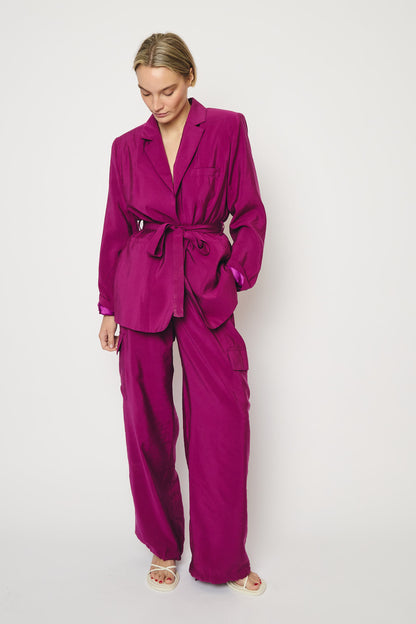 RE/BORN Antwerp Astro Casablanca Cupro jacket Orchid