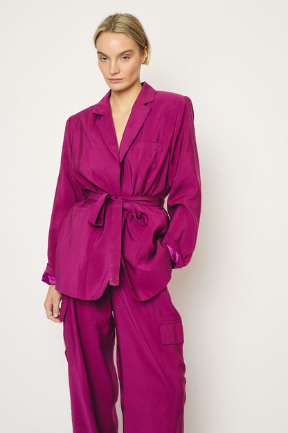 RE/BORN Antwerp Astro Casablanca Cupro jacket Orchid