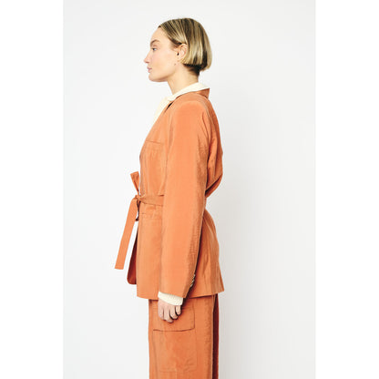 RE/BORN Antwerp Astro Casablanca Cupro jacket Tangine Orange