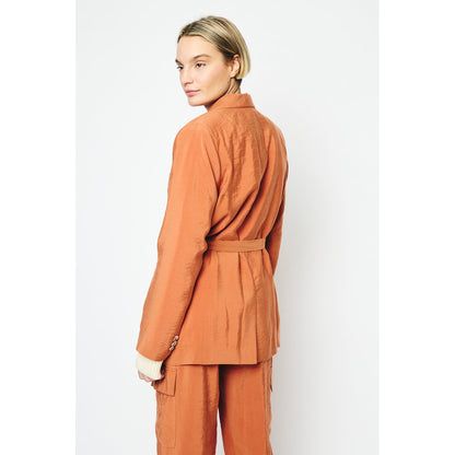 RE/BORN Antwerp Astro Casablanca Cupro jacket Tangine Orange