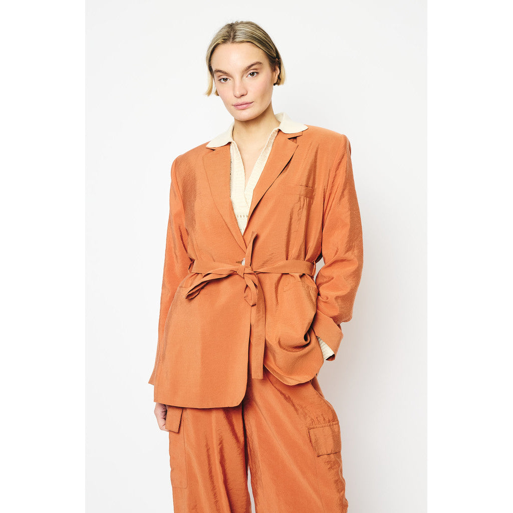 RE/BORN Antwerp Astro Casablanca Cupro jacket Tangine Orange