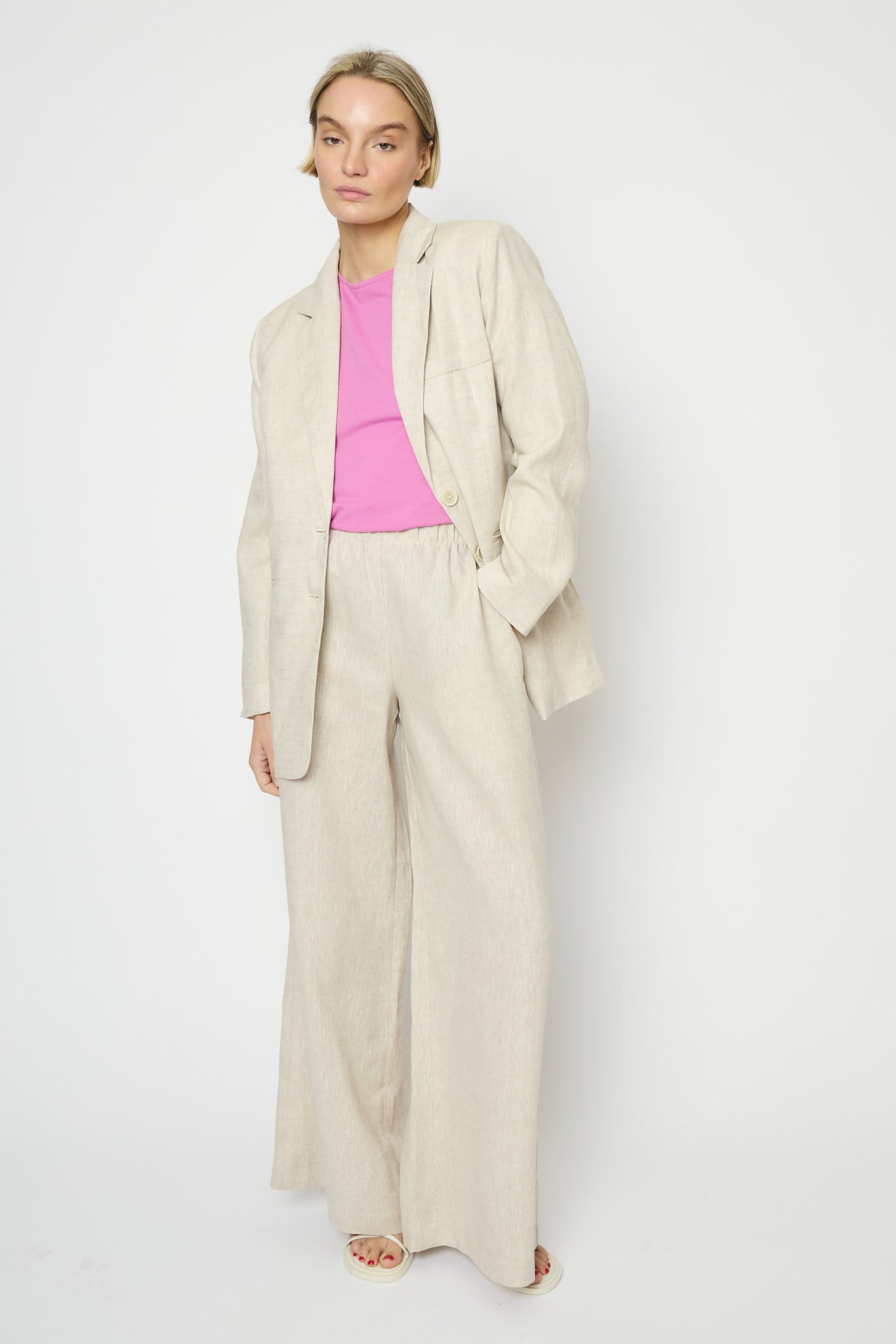 RE/BORN Antwerp Astro Evergreen Linen jacket Raw Linen