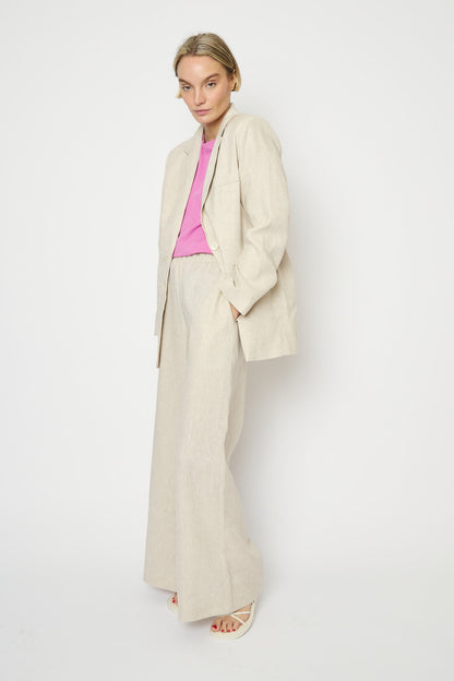 RE/BORN Antwerp Astro Evergreen Linen jacket Raw Linen