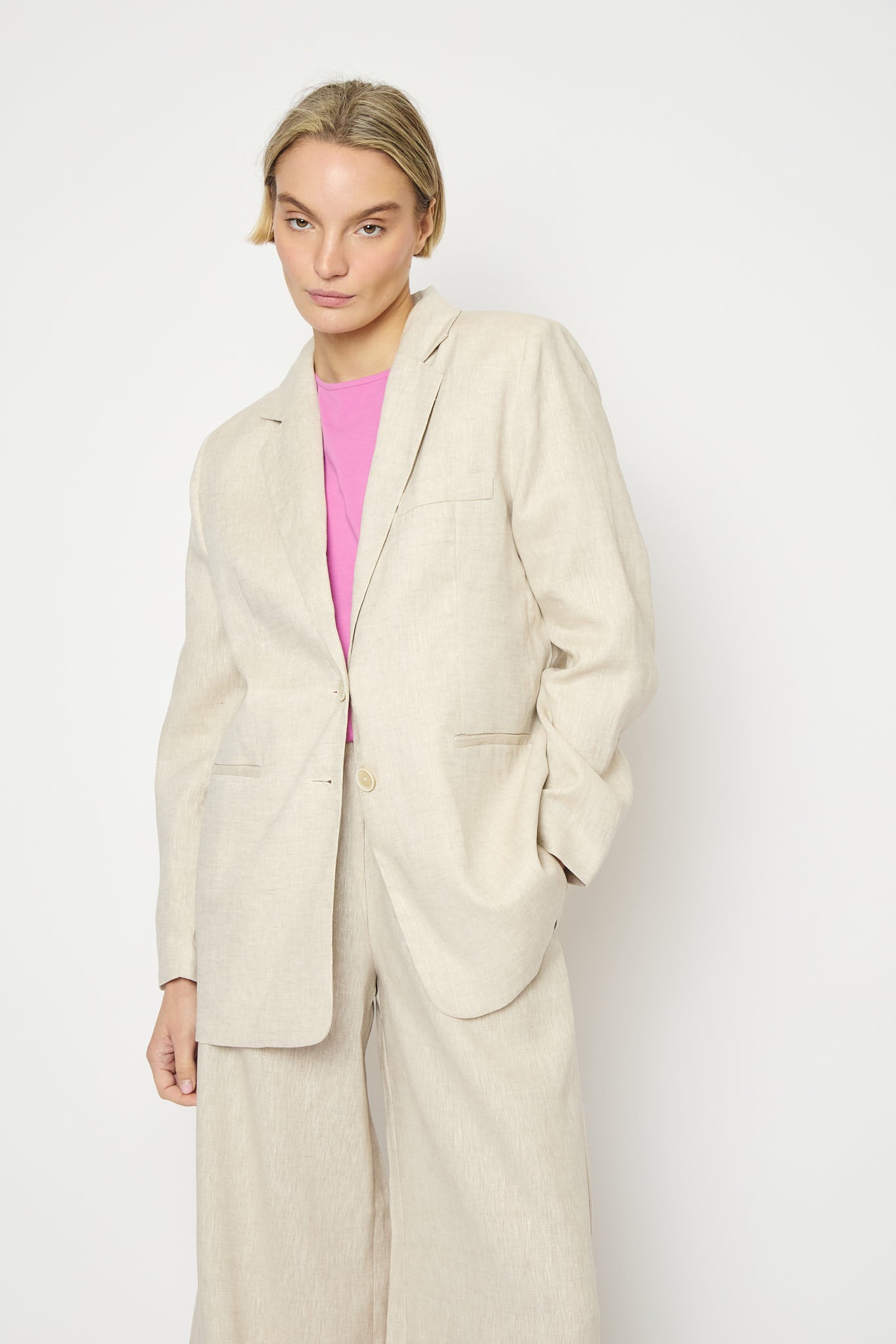 RE/BORN Antwerp Astro Evergreen Linen jacket Raw Linen