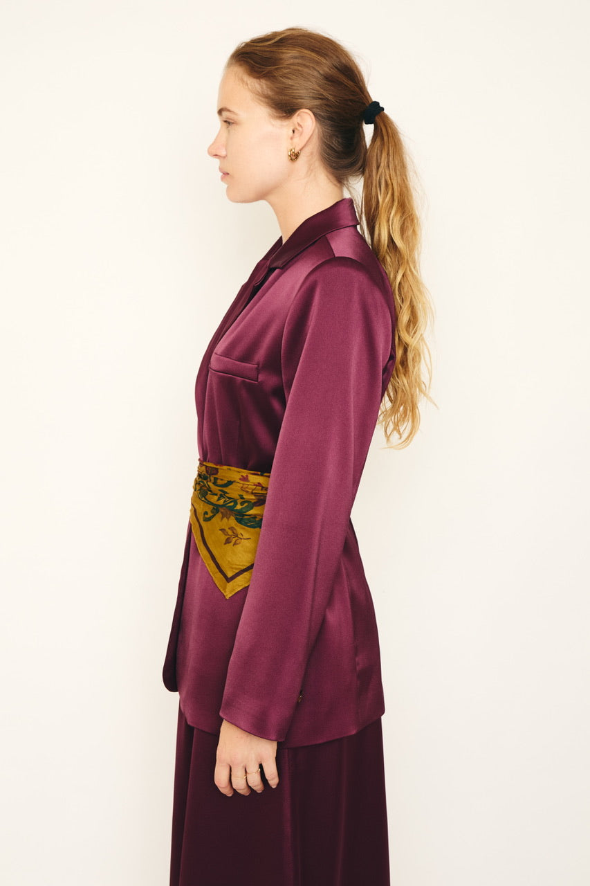 RE/BORN Antwerp Astro Satin jacket Vino