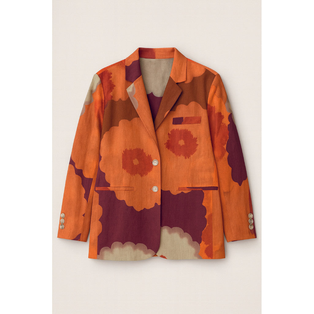 RE/BORN Antwerp Astro Summer Garden jacket Summer Garden Orange