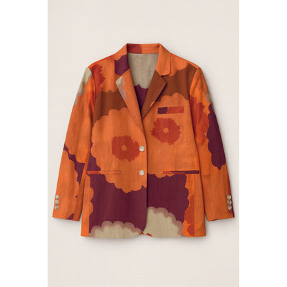 RE/BORN Antwerp Astro Summer Garden jacket Summer Garden Orange