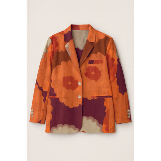 RE/BORN Antwerp Astro Summer Garden jacket Summer Garden Orange