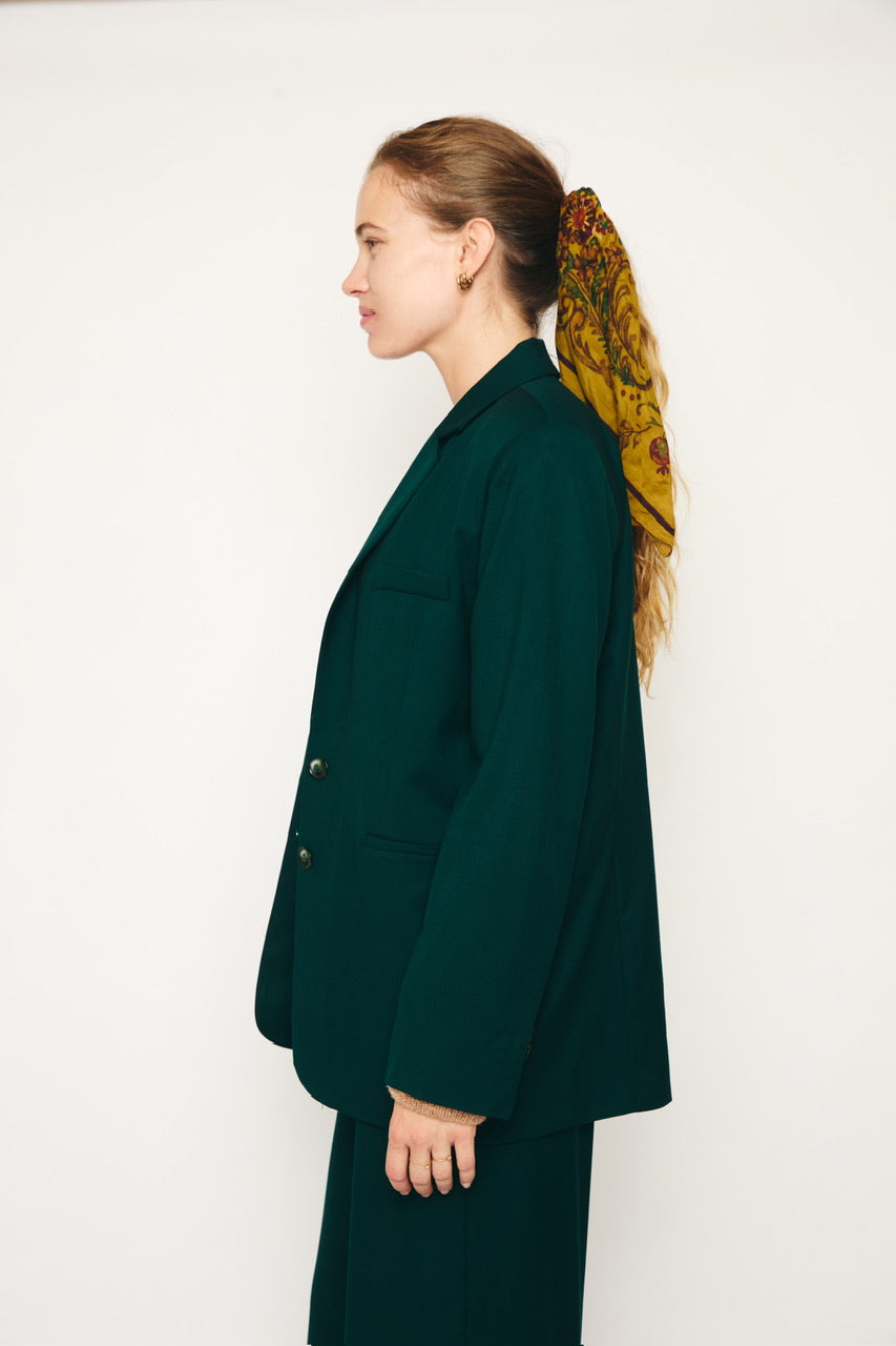 RE/BORN Antwerp Astro Viscose jacket Forest Green