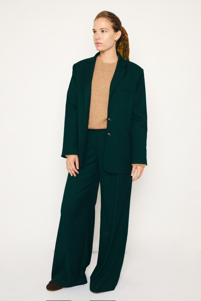 RE/BORN Antwerp Astro Viscose jacket Forest Green