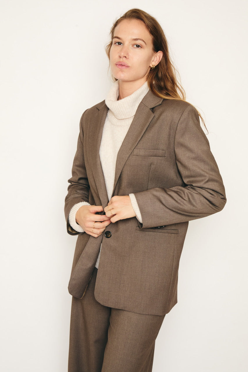 RE/BORN Antwerp Astro Viscose jacket Taupe