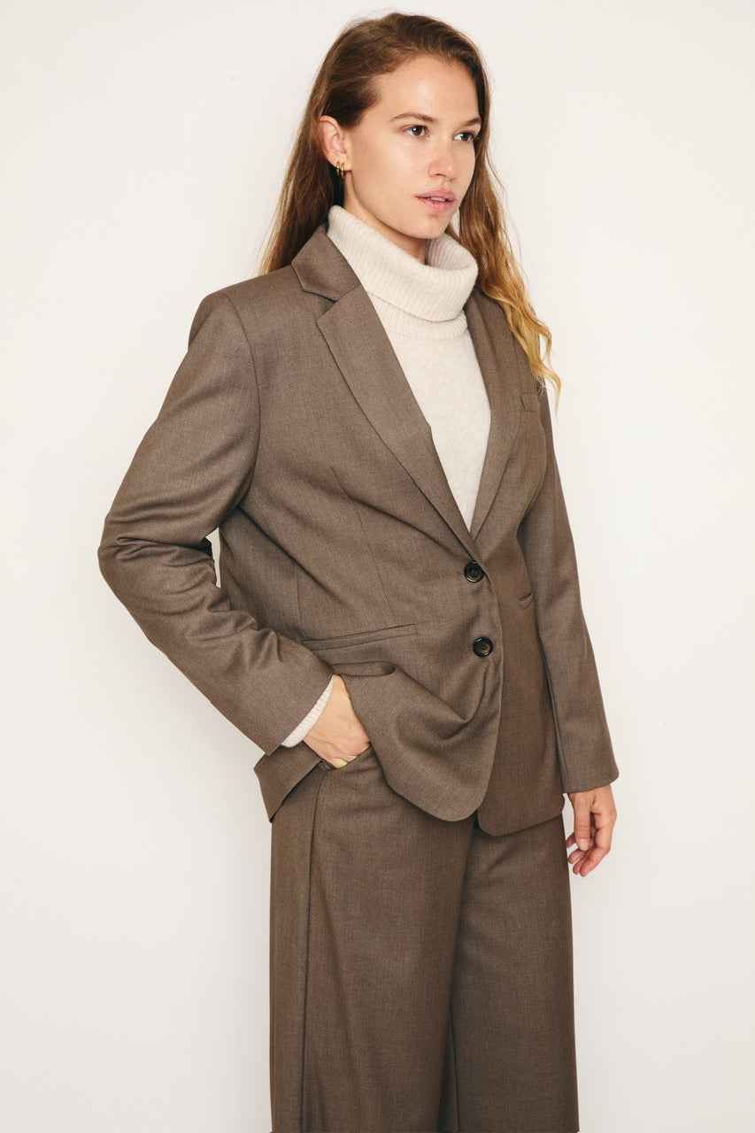 RE/BORN Antwerp Astro Viscose jacket Taupe