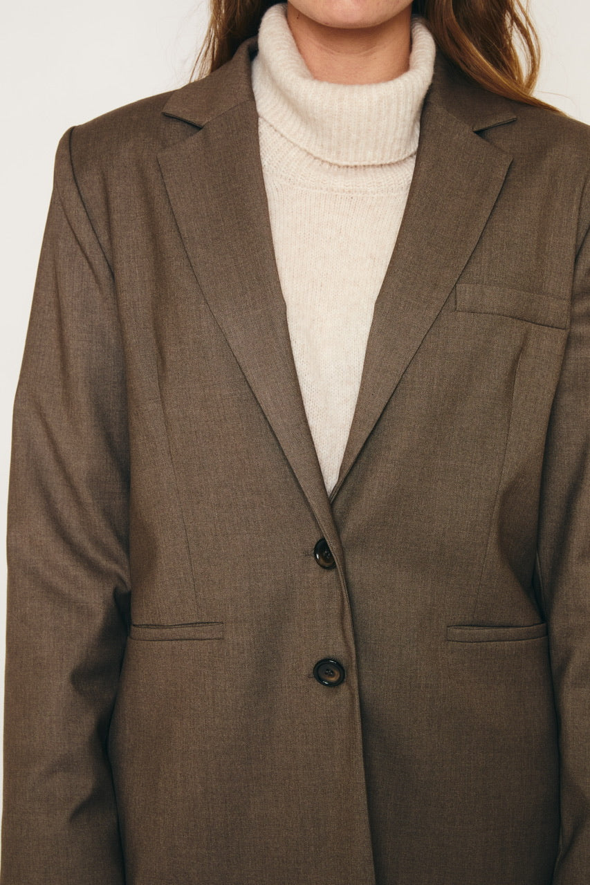RE/BORN Antwerp Astro Viscose jacket Taupe