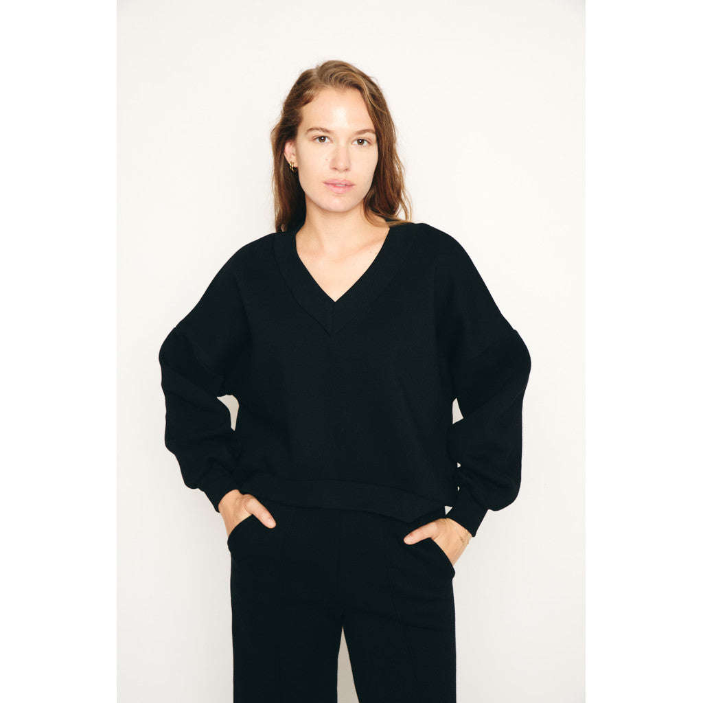 RE/BORN Antwerp Athena sweater Black