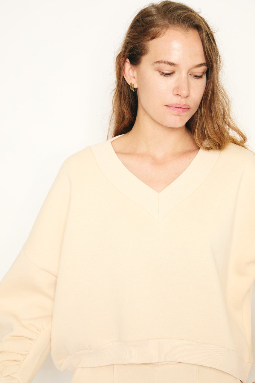 RE/BORN Antwerp Athena sweater Crème
