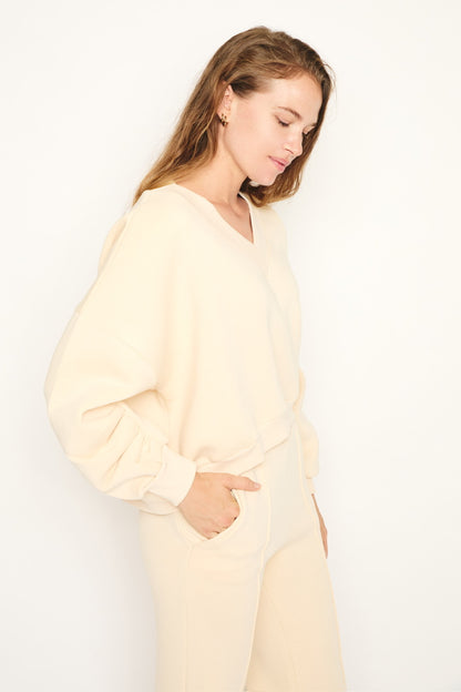 RE/BORN Antwerp Athena sweater Crème